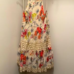 Anthropologie floral & lace dress
